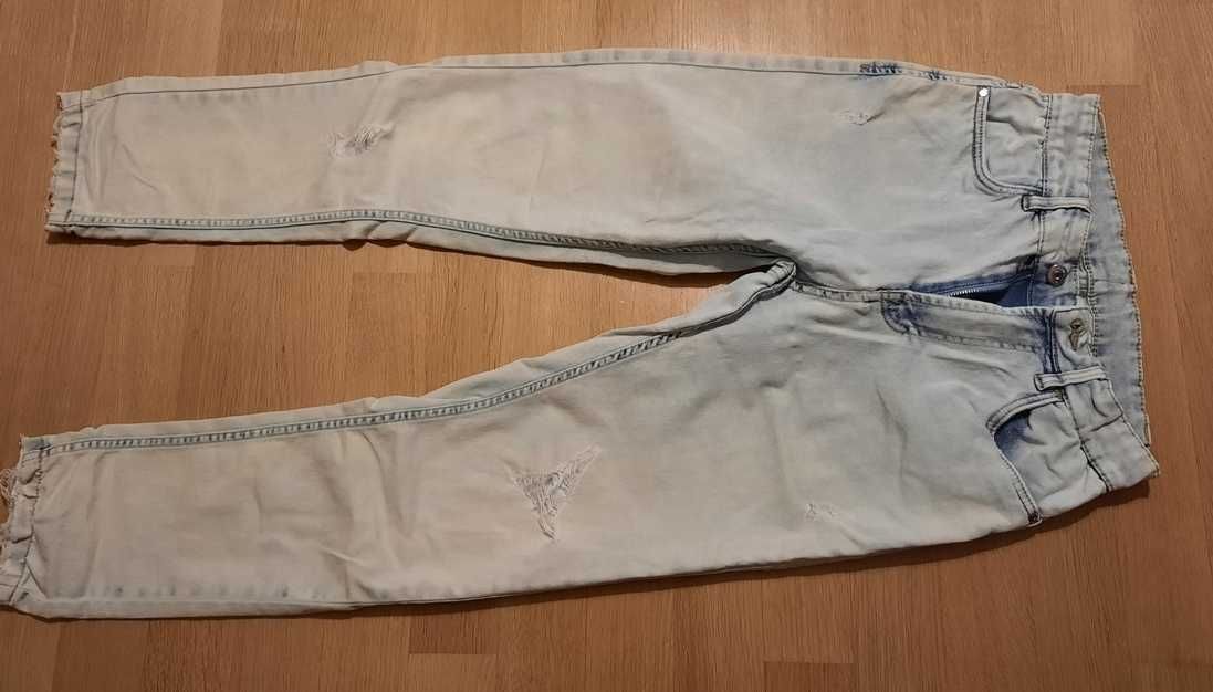 Cienkie spodnie dżinsowe jeans 158 Reporter Young dla dziewczynki