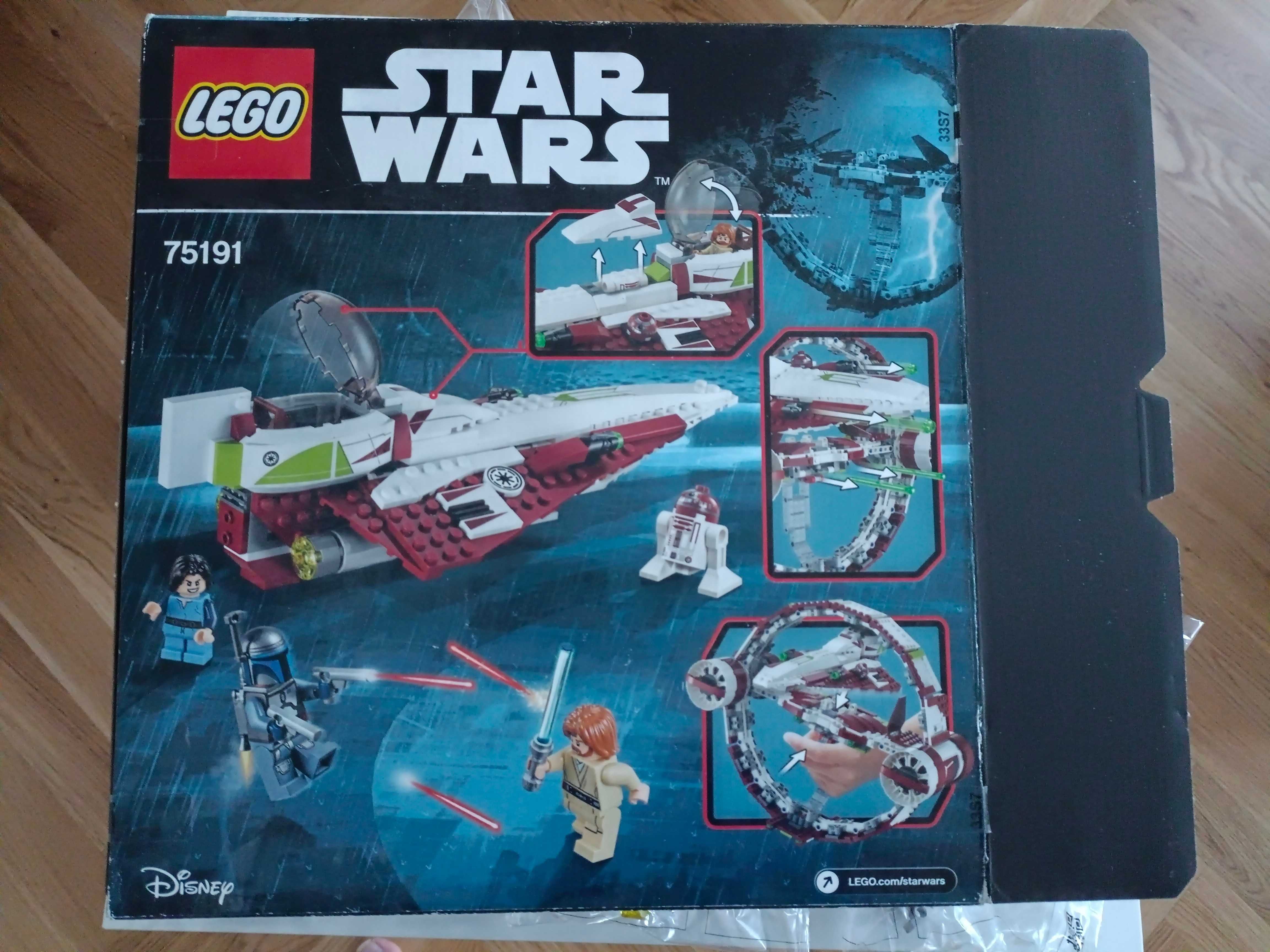 Lego Star Wars 75191 Jedi Starfighter, nowy bez figa Jango Fett sw0845