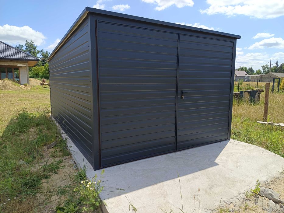 garaż blaszany 3x5 garaz blaszak garaże blaszaki 4x5 5x3 5x7 7x5 kolor