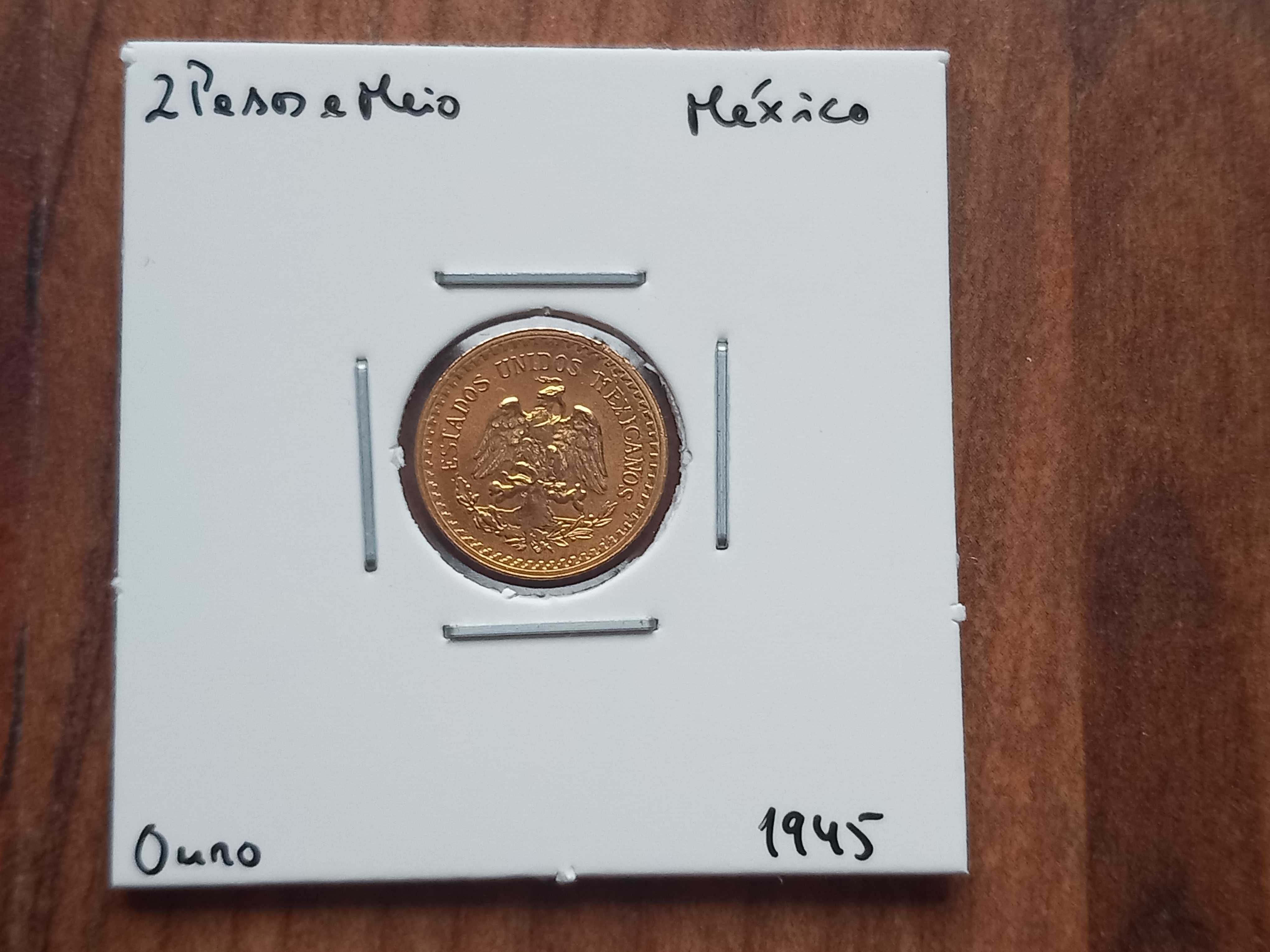 Moeda 2 Pesos e Meio 1945 México
