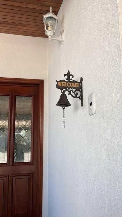 Prezent Parapetówka Żeliwny dzwonek - "Welcome". Piękny i Solidny.