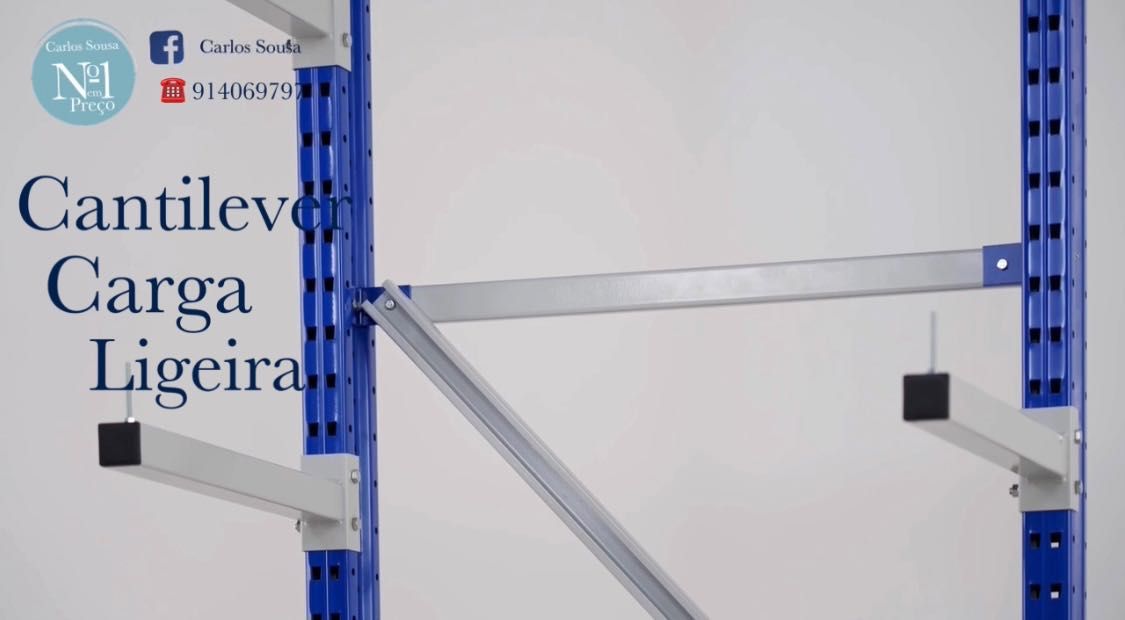 Estante Cantilever carga Ligeira e Média