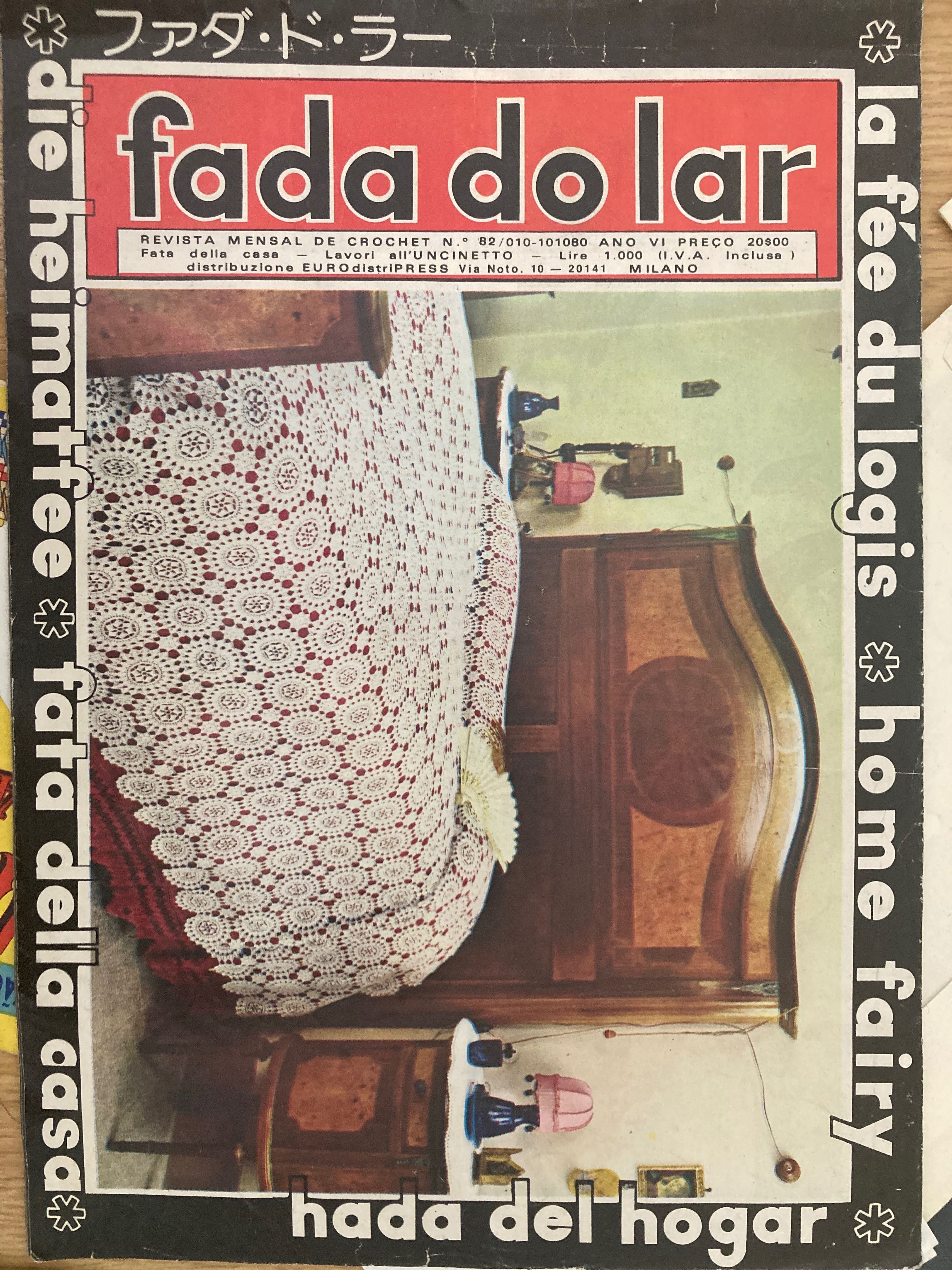 Revistas de crochet “fada do lar” n. 82, 24, 69 e 100 e 26