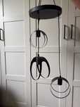 Lampa sufitowa czarna
