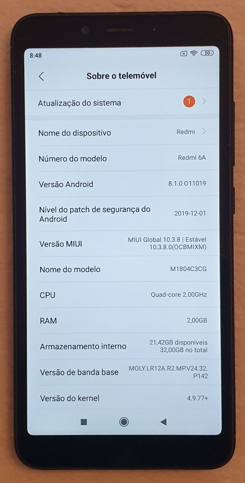 Telemóvel Smartfone android xiaomi redmi 6a