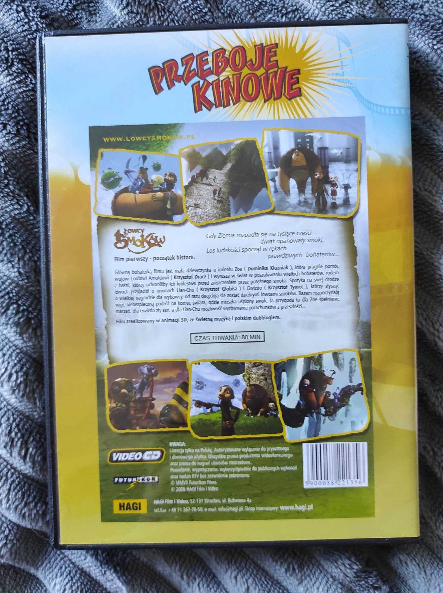 bajka Łowcy Smoków płyta DVD wersja kinowa