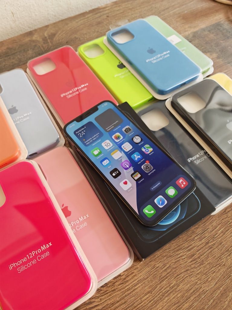 iPhone 12 Pro Max 128GB Azul Em muito bom estado Aceito Retomas