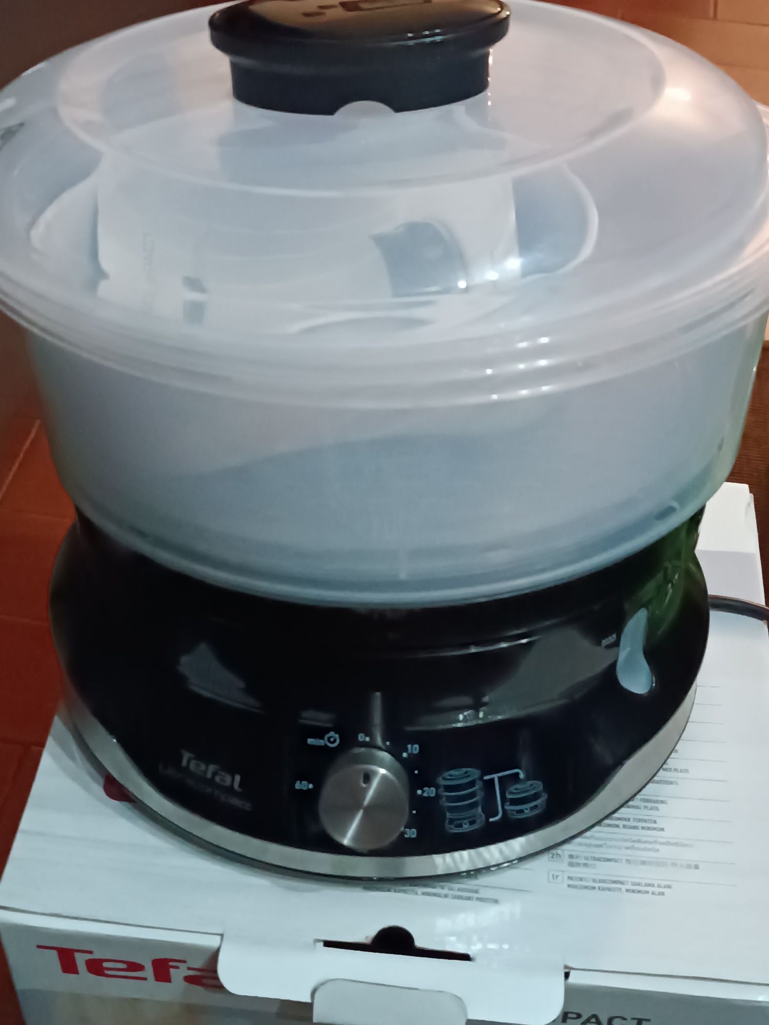 Vaporeira elétrica, máquina para cozinhar a vapor Tefal