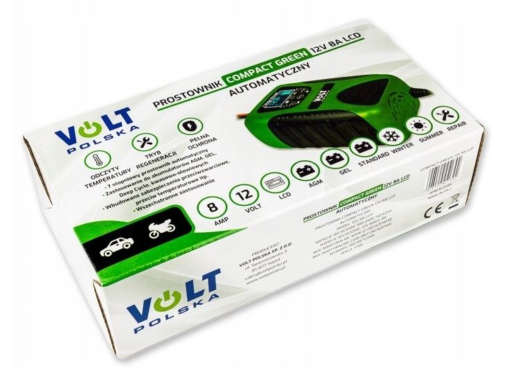 Зарядное устройство Volt Polska 12V 8A LCD