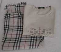 Conjunto Verão de 2 peças BURBERRY p/ menina 12 Anos: Calça + T-shirt