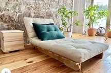 Materac Futon + stelaż rozkładany