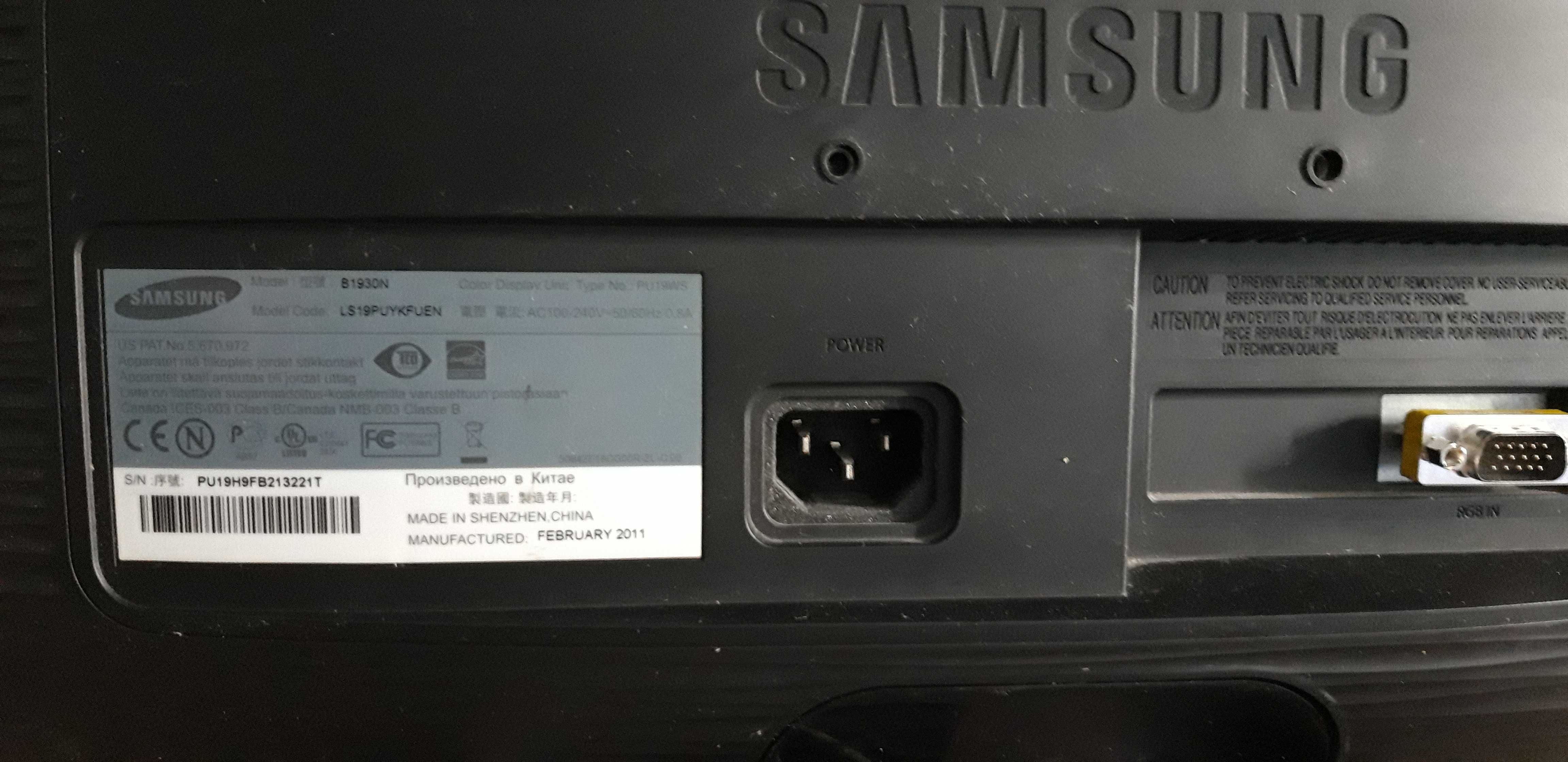 Monitor LCD Samsung SM  B1930N