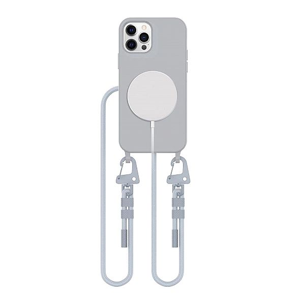 Tech-Protect Magnecklace Magsafe Iphone 12 / 12 Pro Crayon Grey