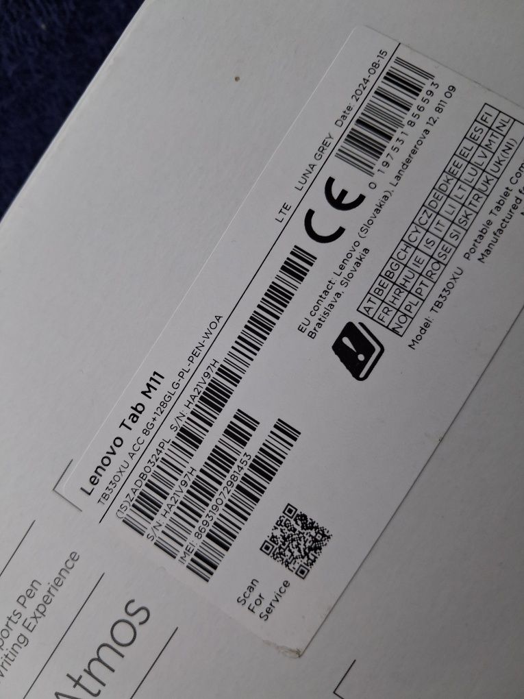 Tablet Lenovo Tab M11 Ram 8GB