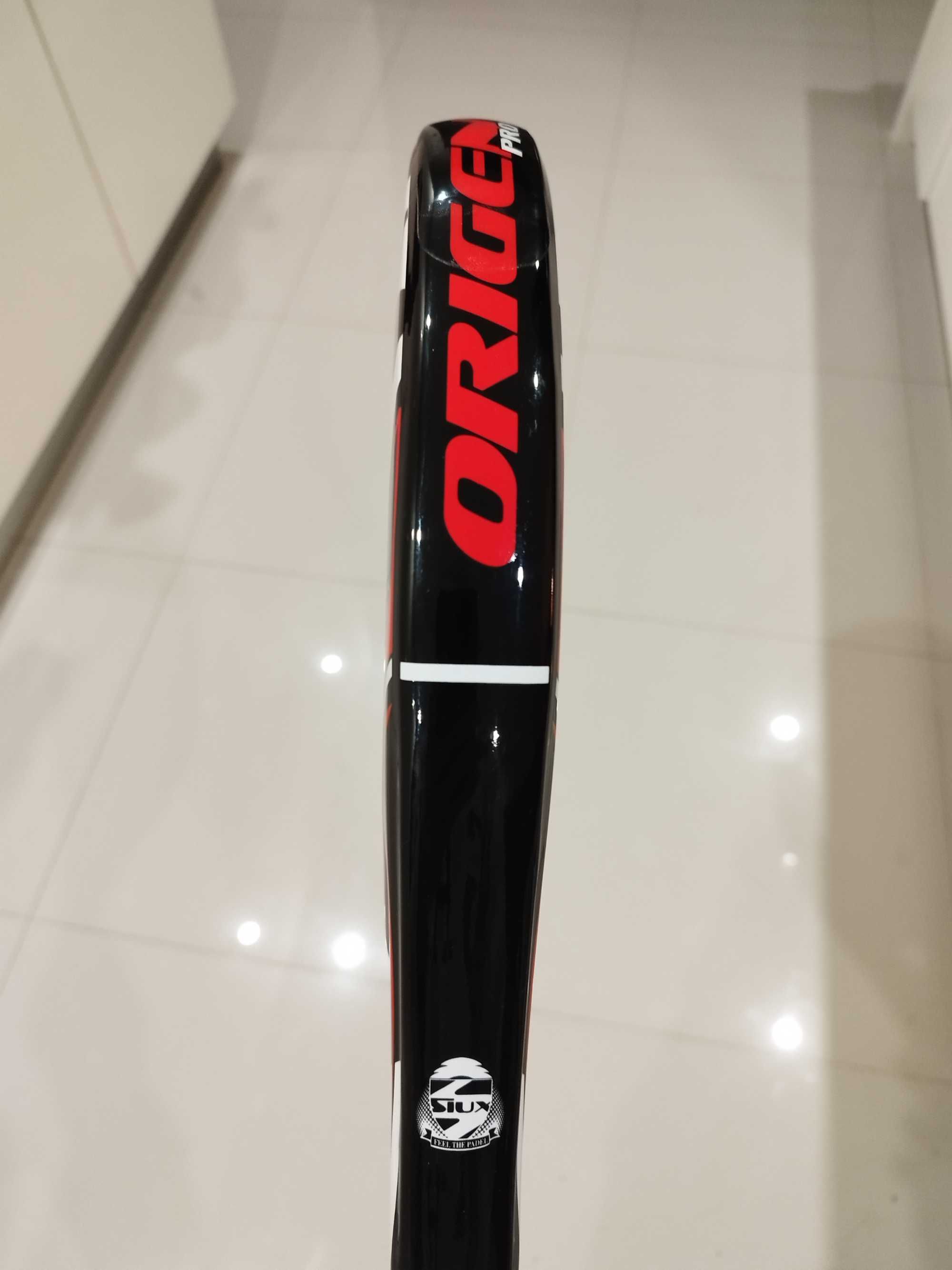 Raquete Padel Siux Elite Pro 2.0 Red, como Nova, Usada 1 Vez + Mochila