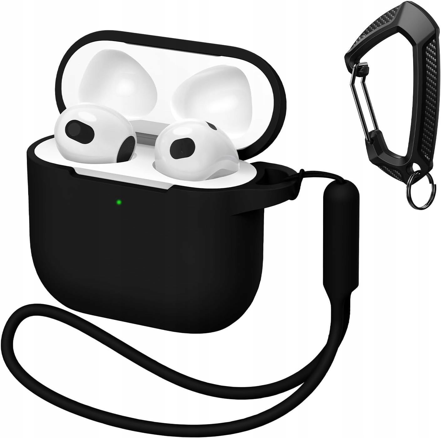 Silikonowe Etui Do Apple AirPods 4 Generacji Czarne