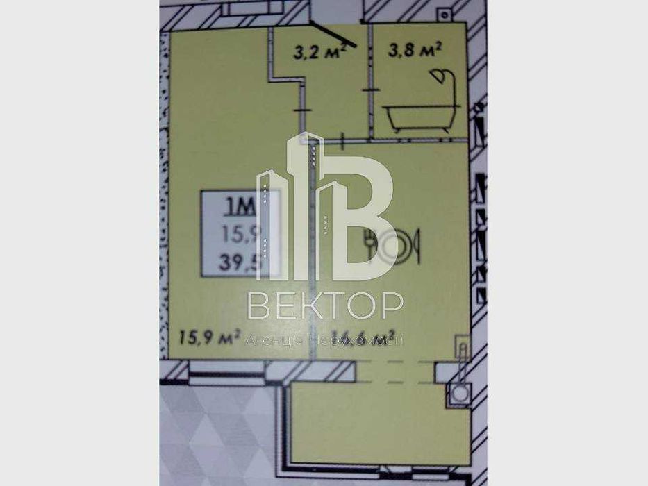 Продаж 1к квартири в ЖК Рідний Дім тихий Центр