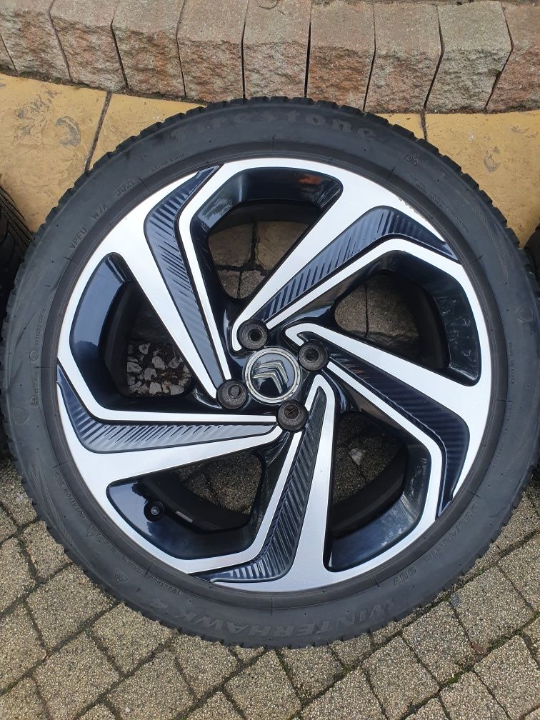 Alufelgi 18" 4x108 citroen ds5 kola zimowe opony zimowe 235/45