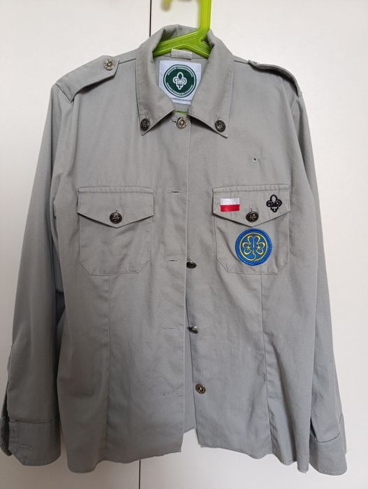 Mundur ZHP dziewczęcy 152 + czarny pas ZHP