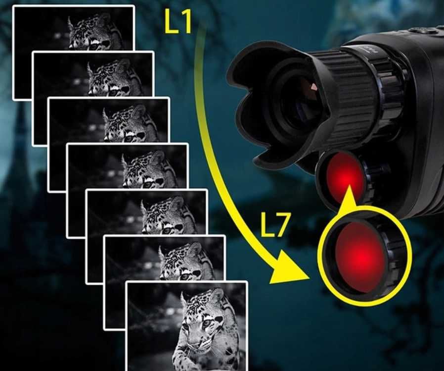Монокуляр ночного видения R7 1080p HD 10MP ZOOM x5 v2