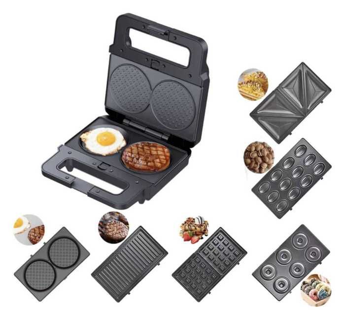 Вафельниця 6 в 1 2200 Вт Zepline ZP-812 зі знімними пластинами