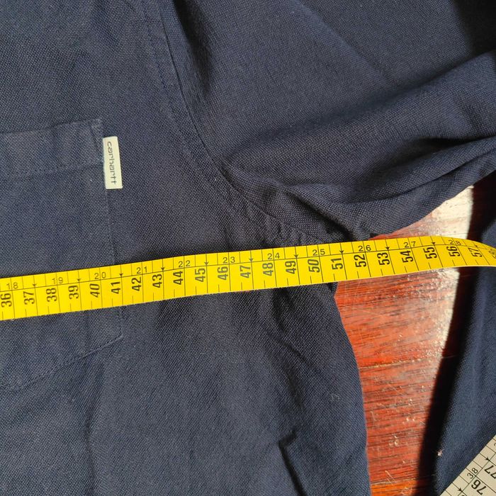 Camisa Carhartt manga comprida Azul Escurro S