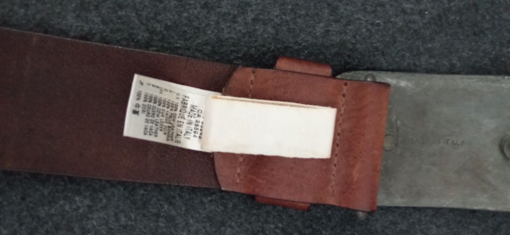Diesel Industry orginalny skórzany pasek męski dł 95cm szer 4cm