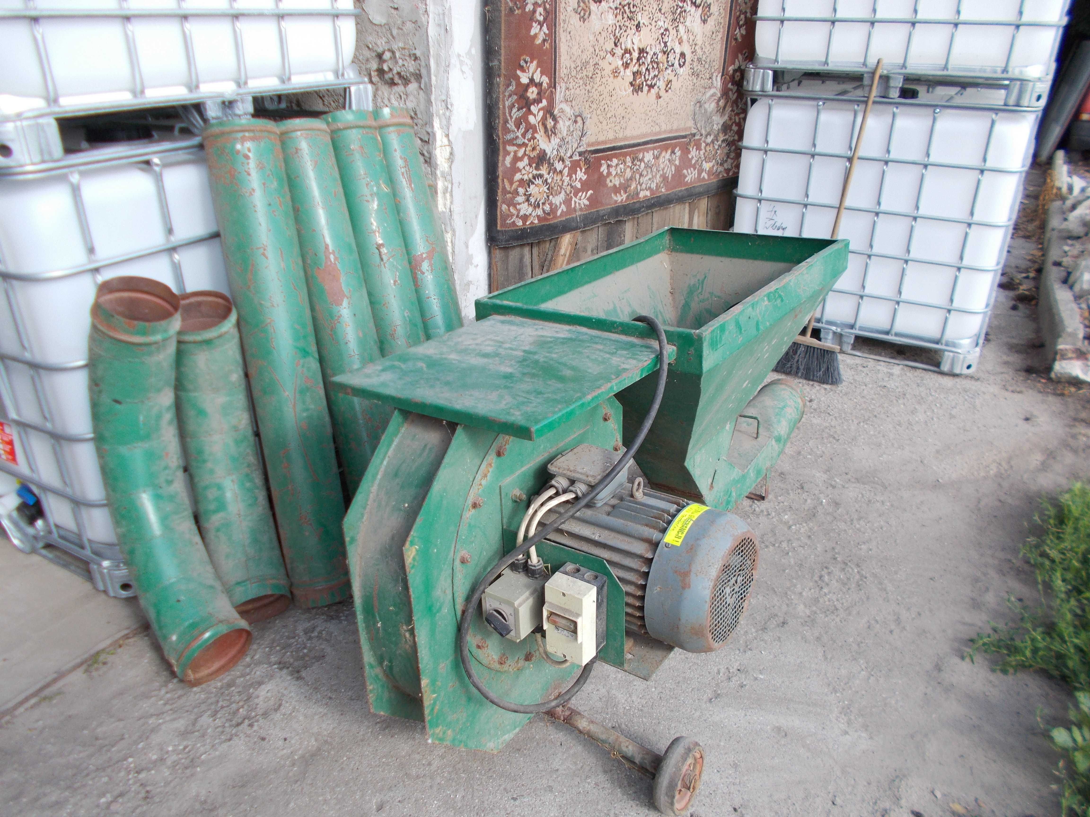 dmuchawa do zboża 7.5 kw żmijka komplet rur