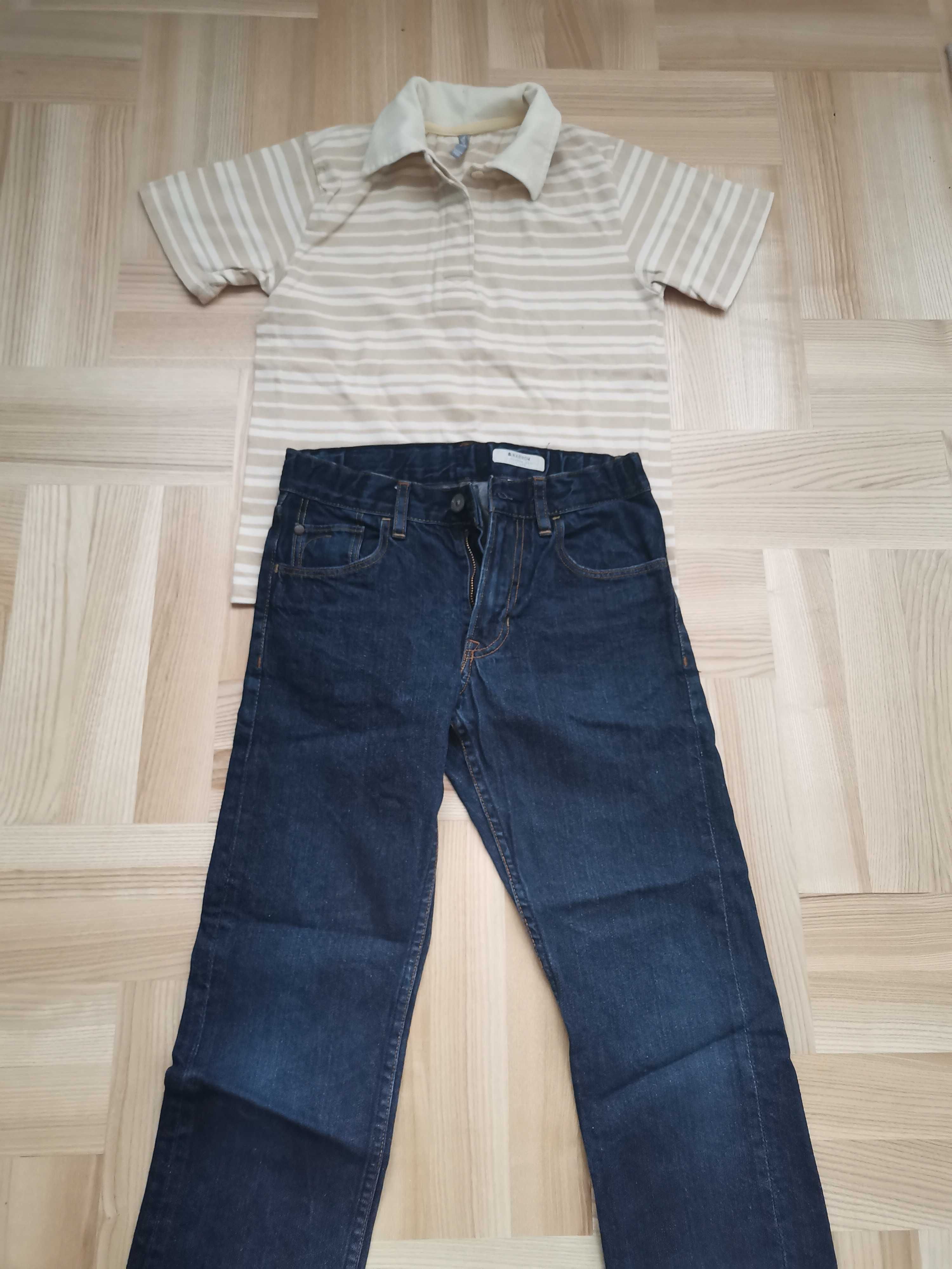 Spodnie chłopięce H&m i koszulka chłopięca - zestaw