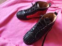 Кроссовки мужские кожа Christian Louboutin сникерсы р41 26.5см Франция