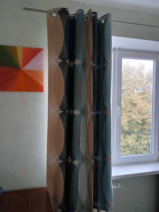 Штора на люверсах з щільною підкладкою довж 187 шир 168см