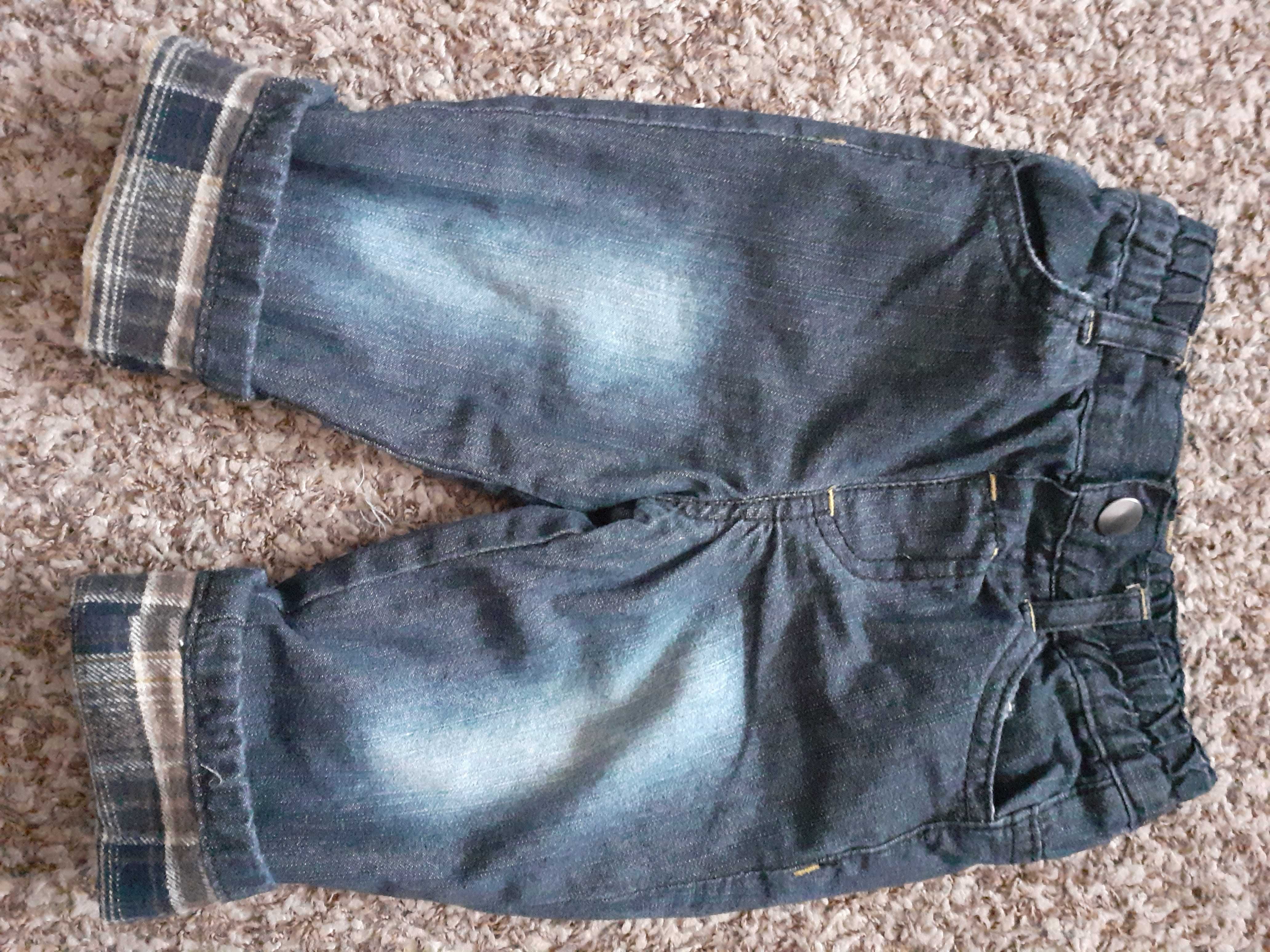 Spodnie jeans ocieplane 74 Early days T-shirt