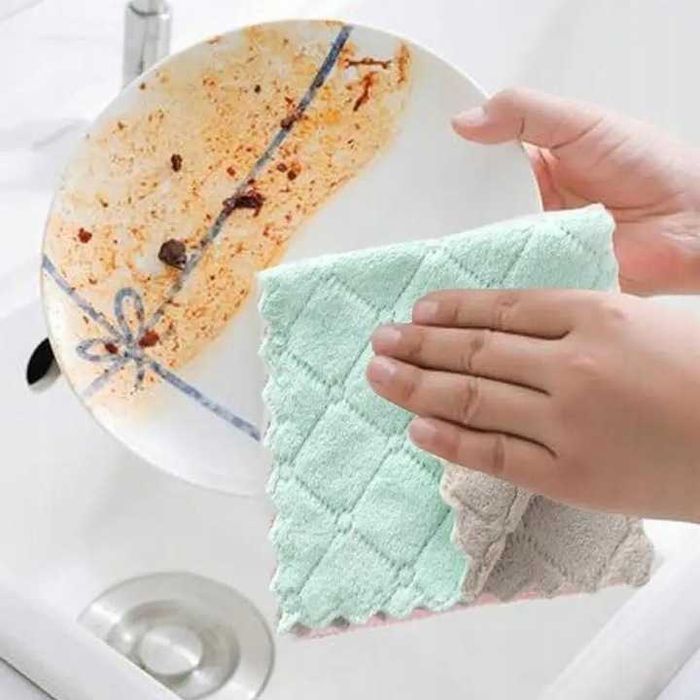 ŚCIERKA ŚCIERECZKA do SPRZĄTANIA mycia 23x13 cm Miękka Chłonna 5 szt.