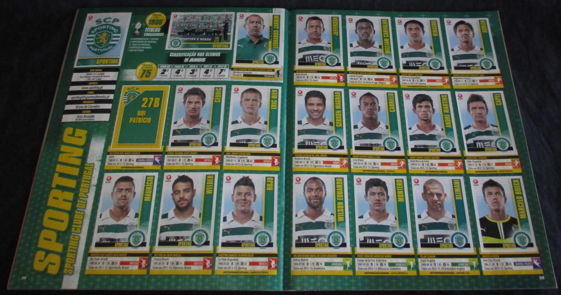 Caderneta Panini Futebol Liga 2013 a 2014