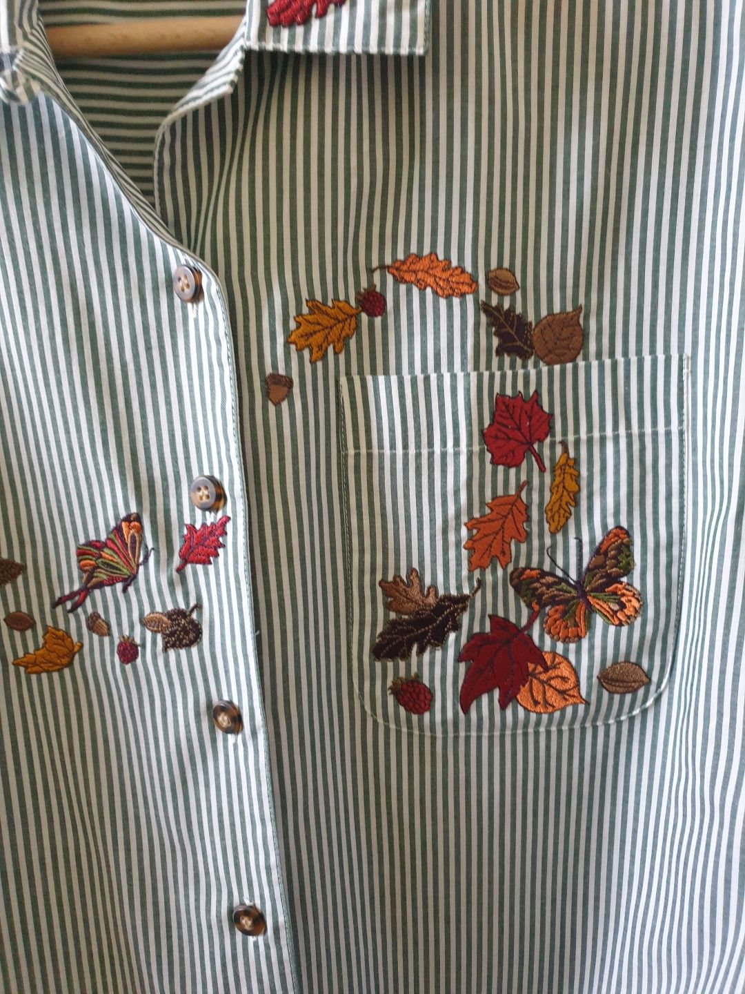 Koszula z jesiennym haftem Karen Scott s/m