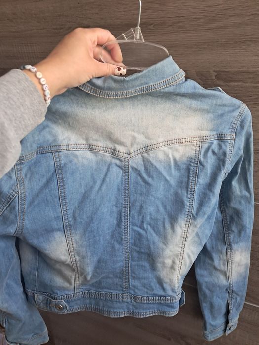 Jeansowa ramoneska z ćwiekami Cinic M