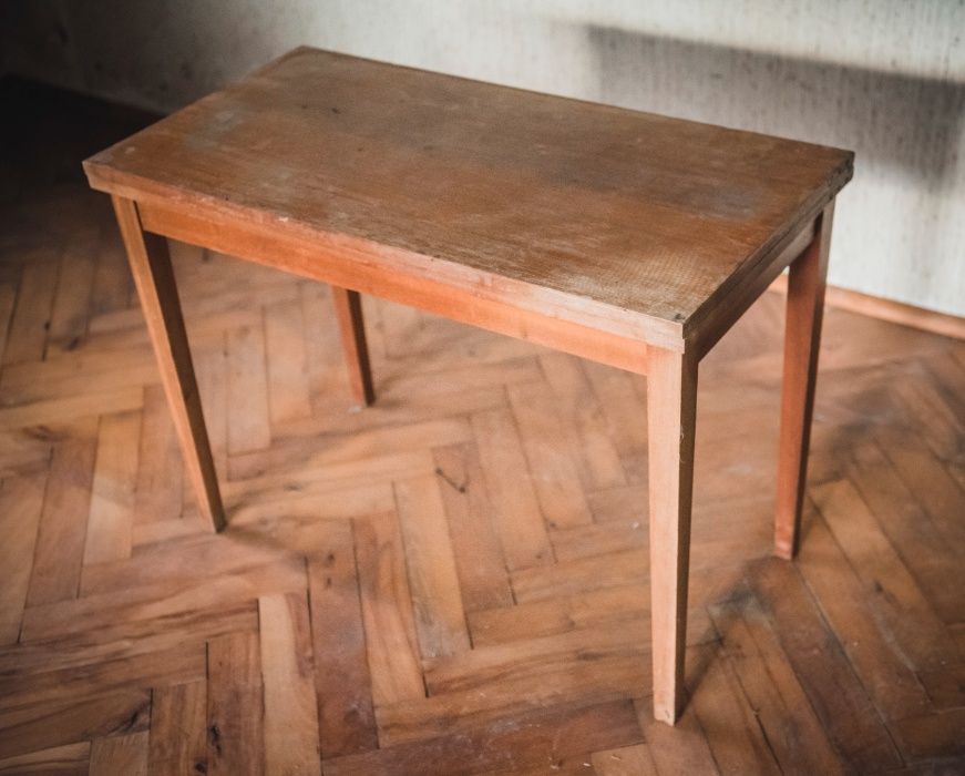 Stolik mały rozkładany 86cm x 43cm ( 86x86 cm ) - RETRO
