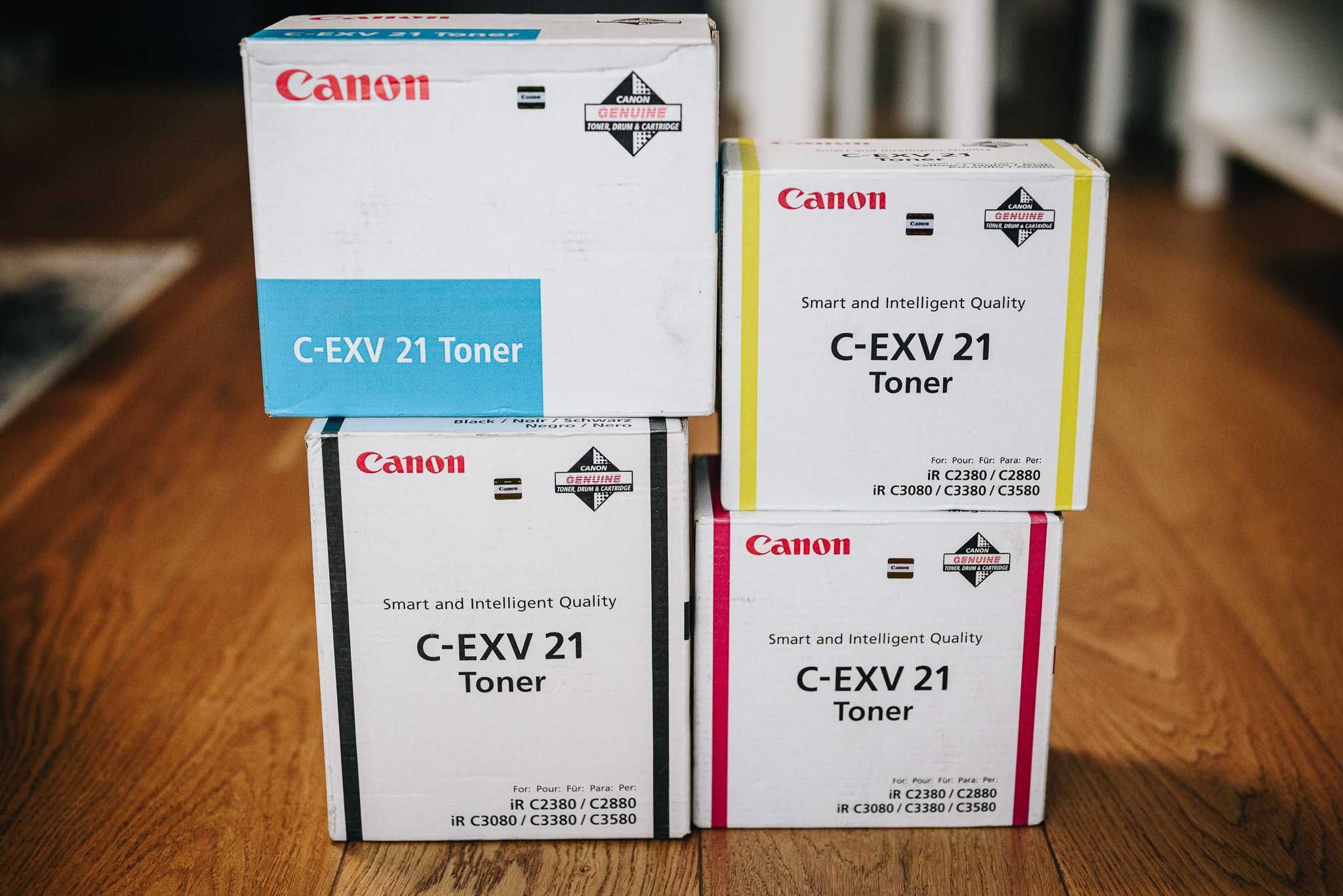 Tonery Oryginalne Canon C-EXV 21 (Cały zestaw - 4 kolory)