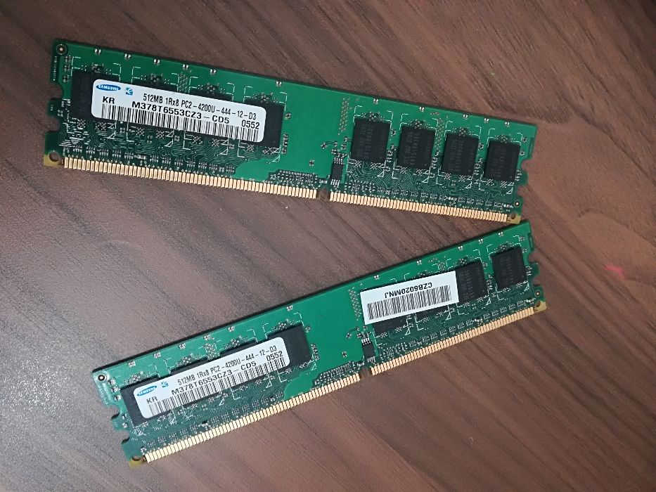 2 Memorias Ram Ddr2 512mb SAMSUNG