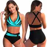 Strój Kąpielowy Dwuczęściowy Kostium Push Up Bikini Boho Wysoki Stan X