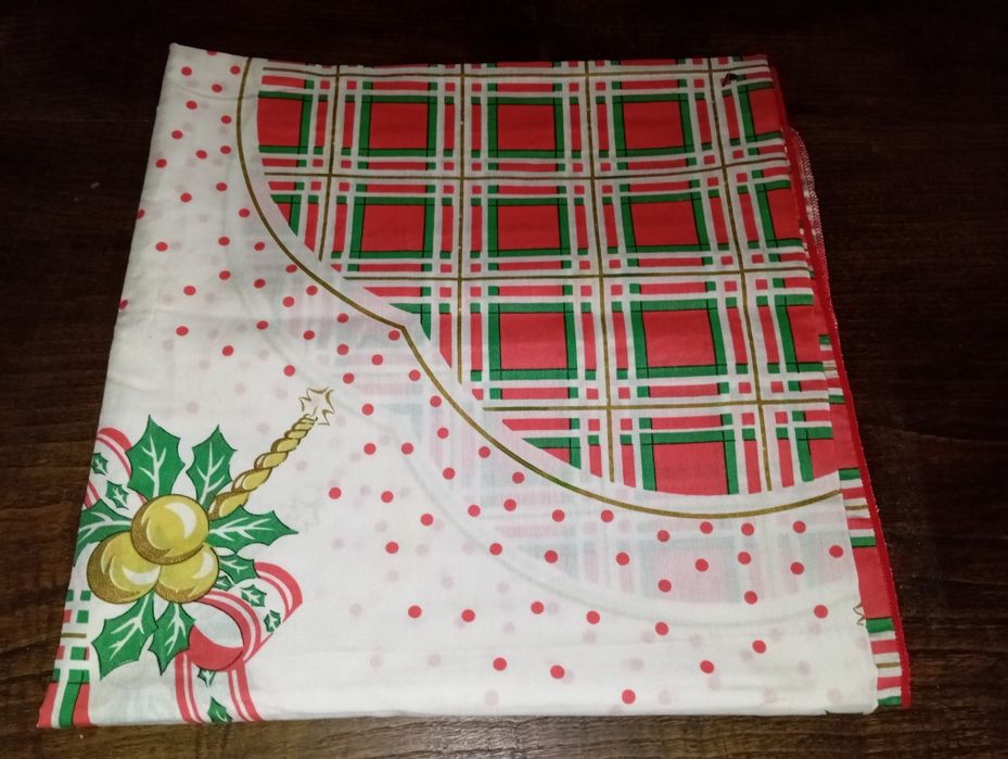 Toalha Mesa Rectangular Natal Vintage