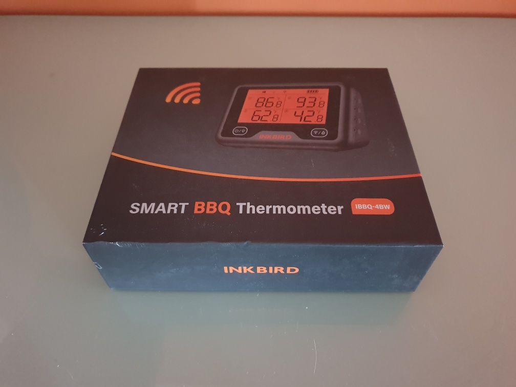 Termômetro de carne WiFi com 4 sensores de temperatura suporte magnéti