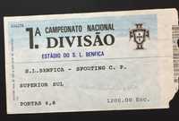 bilhete antigo futebol Campeonato Naconal 1995 BENFICA-SPORTING