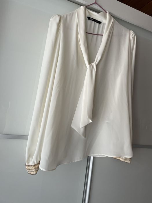 Zara  ekskluzywna  bluzka  z wiązaniem nowa limitowana edycja -XL