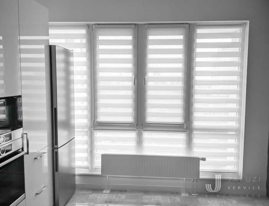 Рулонные шторы с установкой, Жалюзи и Тканевые ролеты день ночь SU7