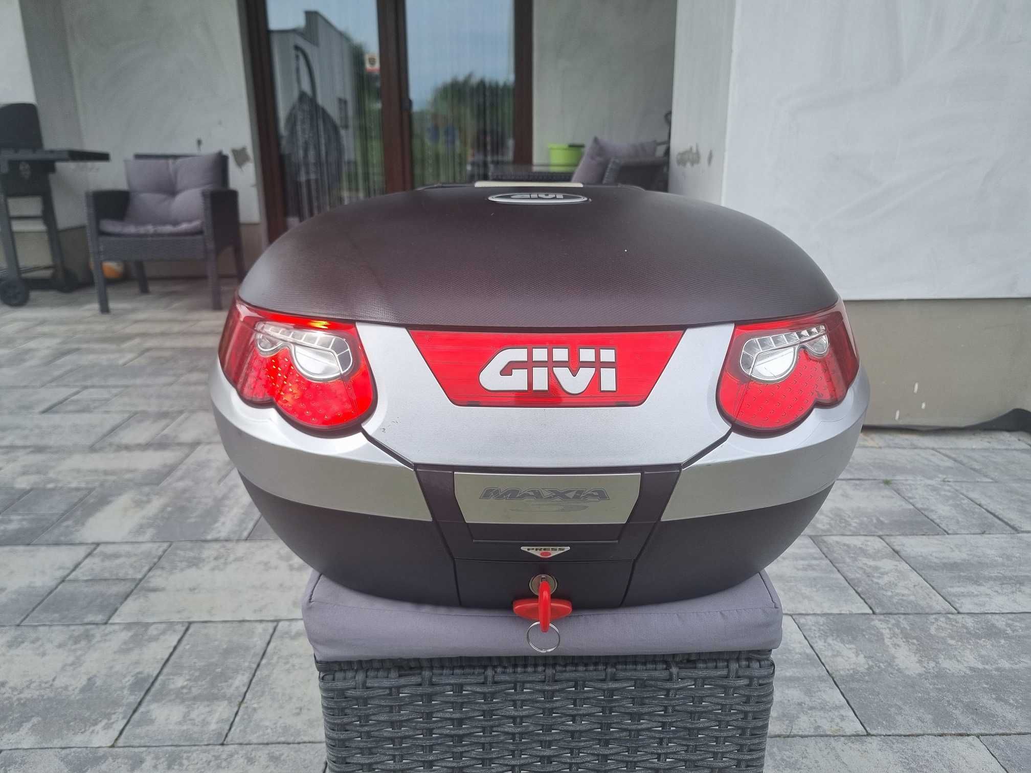 Kufer GIVI E55 Maxia Monokey 55 L 2 Kaski + Oparcie Pasażera