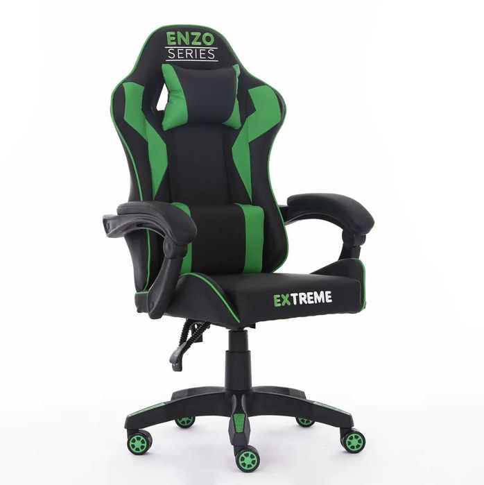 Компютерне крісло 8КОЛЬОРІВ Ігрове спортивне крісло екошкіра +2подушки