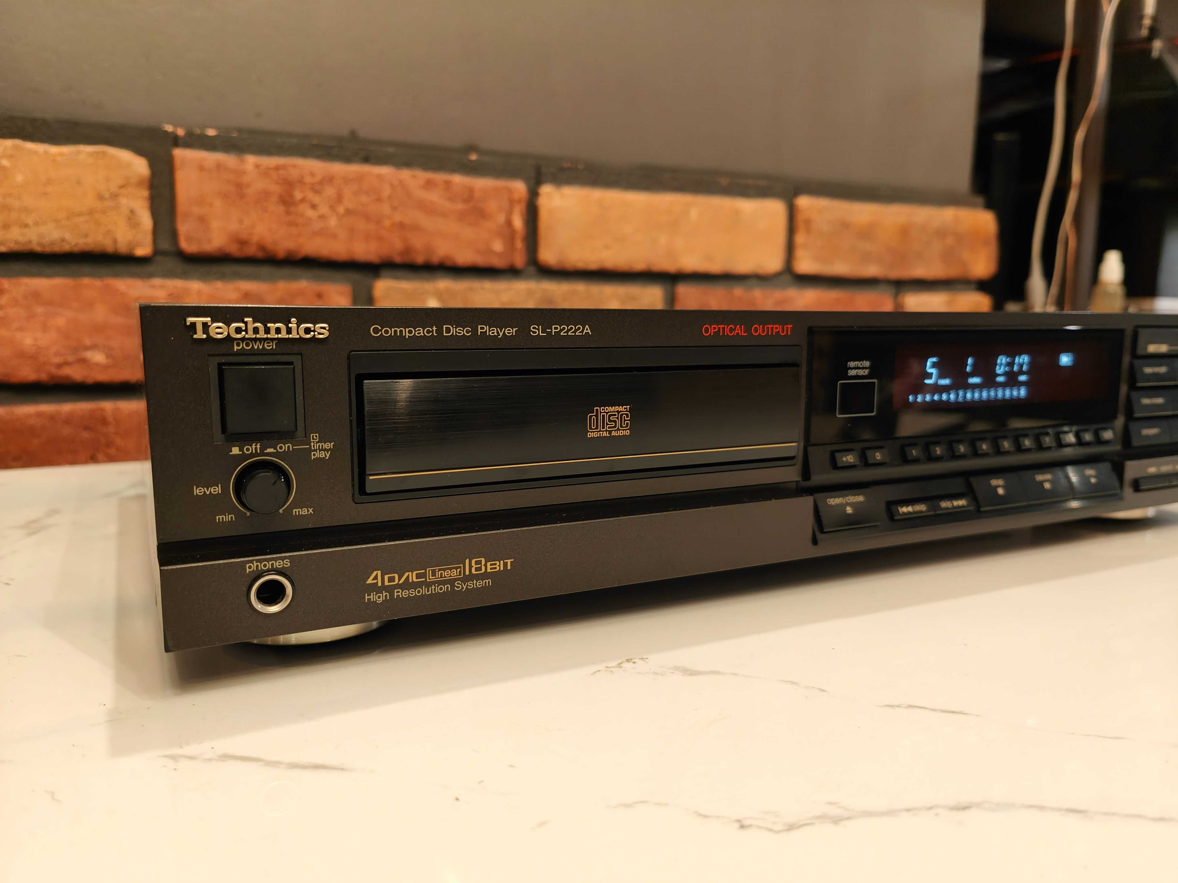 TECHNICS SL-P222A ! Znakomity odtwarzacz CD Vintage ! TOP