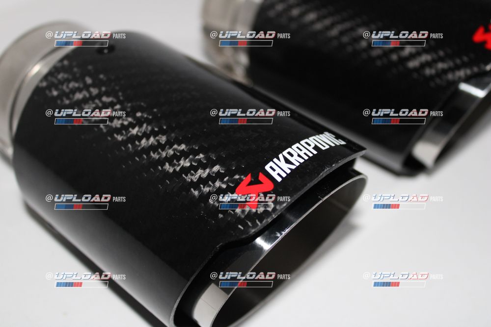 Ponteiras Akrapovic Individuais 63mm-90mm Inox e Carbono