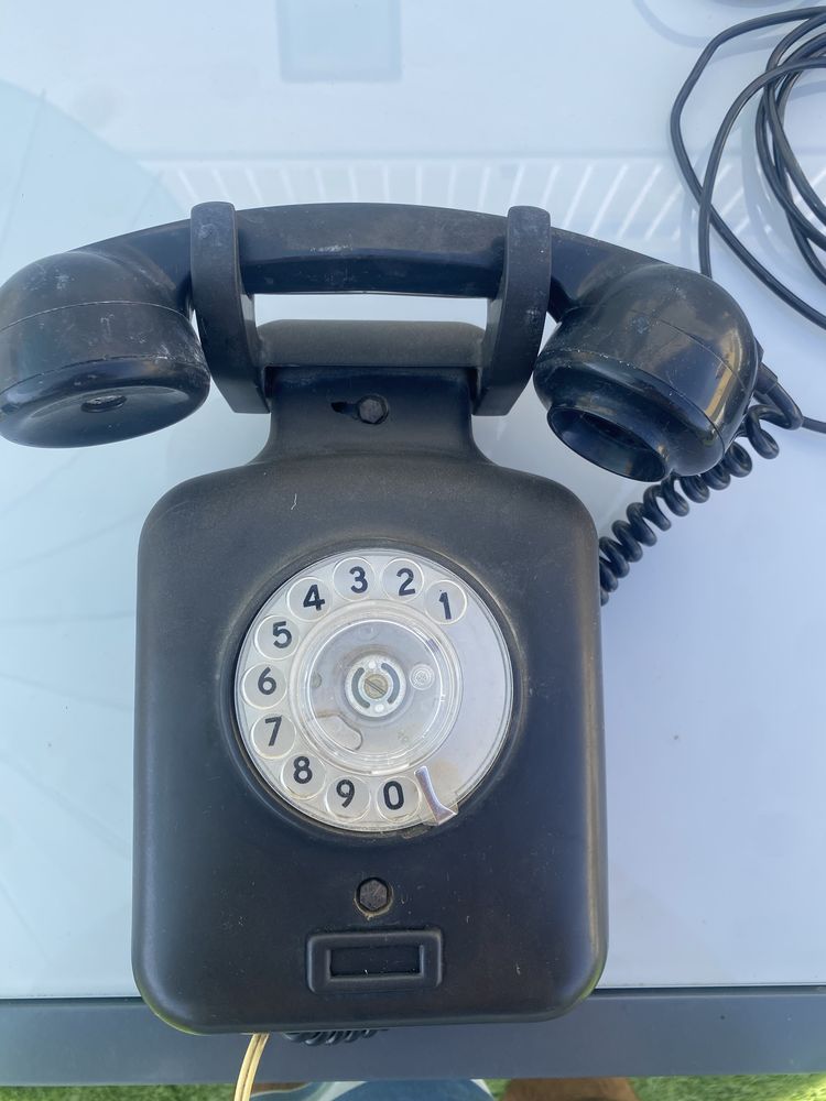 Telefone Antigo 1953 + telefone parede+ telefone madeira+ telefone azu